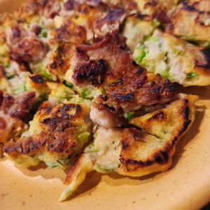 kzの作ってみた!投稿(ふんわり♪米粉のお好み焼き【フライパン】)