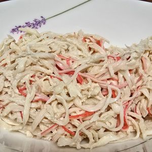 月雪由翔の作ってみた!投稿(クセになる味！カニカマと切り干し大根のマヨポン和え)