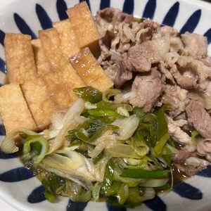 新米ちゃんの作ってみた!投稿(豚こまと厚揚げの簡単肉豆腐)