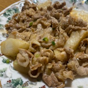 487764の作ってみた!投稿(コクうまご飯泥棒♩長芋の豚味噌バター炒め)