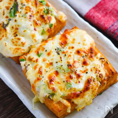 簡単うまいっ！厚揚げのネギマヨチーズ焼き♪