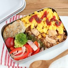 【のっけ弁】カフェ風♪炊き込みチキンライス