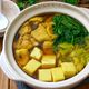 ＊ほうれん草と長ねぎの和風カレー鶏鍋＊