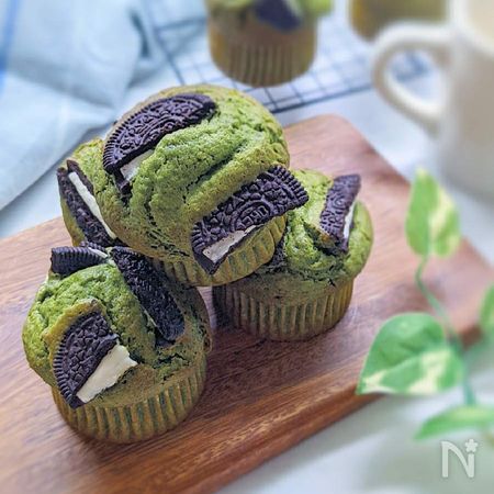 焼くまで10分 オレオ抹茶マフィン By Sara レシピサイト Nadia ナディア プロの料理家のおいしいレシピ