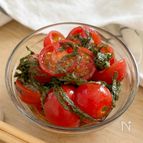 和えるだけ『ミニトマトの大葉マリネ』