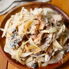 5分で完成！【新玉ねぎと鯖缶の和風マヨサラダ】材料4つ♩