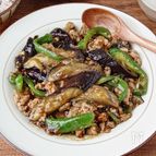 【茄子とピーマンのとろ旨ひき肉炒め】とろとろ♪ご飯がすすむ！