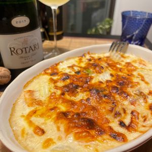 みっさキッチンの作ってみた!投稿(とろとろ白菜と鮭の和風みそグラタン)