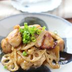 鶏肉とレンコンのオイスター炒め