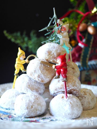 【小麦粉・バター・卵不使用】スノーボールのクリスマスツリー