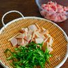 鶏肉と筍とピーマンのオイスター炒めの工程1
