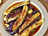 【ピリ辛よだれ茄子】レンジで簡単！とろうま♪