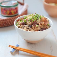 うま味たっぷり。缶詰で簡単鶏めし
