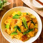 包丁を使わない♪【絶品☆キャベツと厚揚げのトロたま炒め】