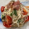 (・∀・)コロンの作ってみた!投稿(そうめんで絶品イタリアン♬ツナとトマトの冷製カッペリーニ風♬)