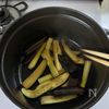 【なすとちりめんじゃこのあんかけうどん】しょうがの効いた！の工程2