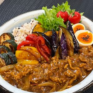 楽ラク手抜キッチン🐶🐾の作ってみた!投稿(ひと皿で元気に♩夏野菜たっぷりカレー)