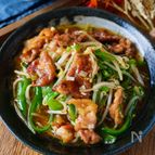 野菜シャキシャキ！豚こまピーマンもやしの節約チンジャオロース