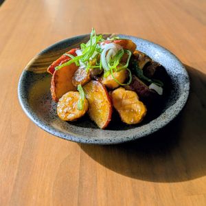 るるる♪の作ってみた!投稿(さつまいもとエリンギの甘辛バター炒め)
