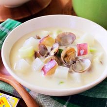 冬野菜たっぷり!和風クリームチーズチャウダー