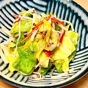 michuの作ってみた!投稿(春キャベツのハニー粒マスタードサラダ)