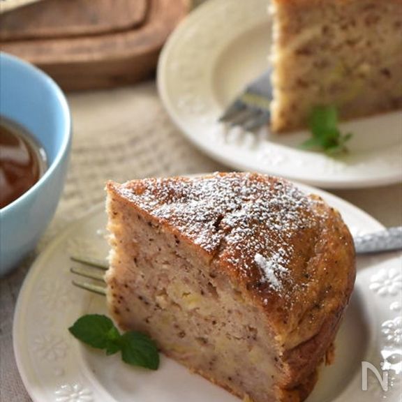 ホットケーキミックスで簡単！ずっしり紅茶バナナケーキ