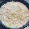 米粉を使った明太クリームうどんの工程4