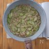 とろ~りジューシー!夏のごちそう【ヘチマ味噌そぼろ煮】の工程3