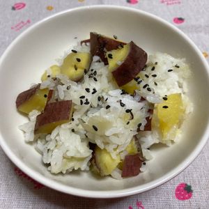 あきちゃん。の作ってみた!投稿(秋に食べたい♪ほくほく♡『さつまいもご飯』簡単レシピ♪)