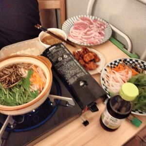 和音の作ってみた!投稿(身体ぽっかぽか♡『千切り野菜の豚しゃぶ生姜鍋』)