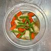 【高野豆腐、にんじん、いんげんの煮もの】レンジで♪の工程3