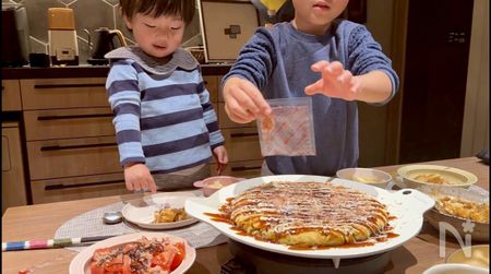 親子でクッキング1