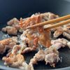 カリカリ豚とれんこんのレモンオイスターの工程2