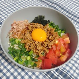 しめかずの作ってみた!投稿(○○で簡単味付け！『台湾風まぜそうめん』)