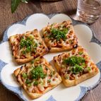 のせて焼くだけ！おつまみにも嬉しい「納豆キムチお揚げ焼き」
