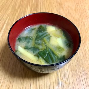 Nao★彡の作ってみた!投稿(【じゃがいもとほうれん草のお味噌汁】大好きな組み合わせ♡)