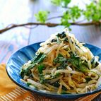 もやしそわかめの和風ごまマヨサラダ【わかめの戻し・包丁不要】