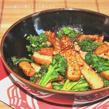 パッパッとご飯♪さつま揚げとステックセニョールのキンピラ