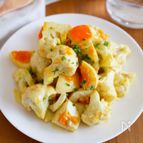 『カリフラワーと卵のカレーマヨサラダ』簡単副菜♬