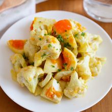 『カリフラワーと卵のカレーマヨサラダ』簡単副菜♬