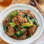 ごはんがススム節約おかず。豚ときゅうりの梅ポン和え
