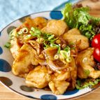 【鶏胸肉の生姜焼き】玉ねぎ入りでコスパ抜群！