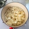 【豆腐とえのきのふわふわ卵の白だしスープ】の工程2