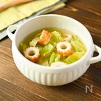 包丁まな板いらず！【ちくわとキャベツの旨スープ】