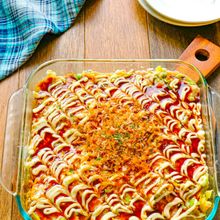 春きゃべつと豆腐とひき肉のお好み風レンジ蒸し【レンジで簡単】