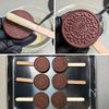 目玉焼きクッキーチョコポップ│材料4つ可愛すぎるバレンタインの工程3