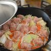 [野菜たっぷり！鶏団子のとろ玉煮]卵スープで味つけ簡単の工程2