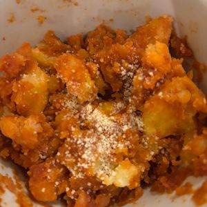 夢見草の作ってみた!投稿(【ヤンニョムチーズポテト】レンジで簡単すぐ!甘辛おつまみ)