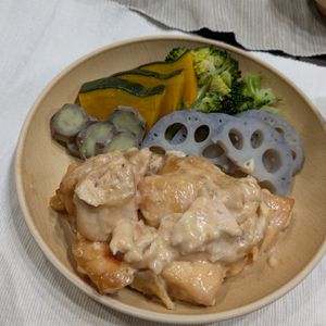 asachanchancoの作ってみた!投稿(むね肉しっとり【鶏マヨのオーブン焼き】)