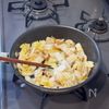 白菜とちくわのだしミルク煮の工程3